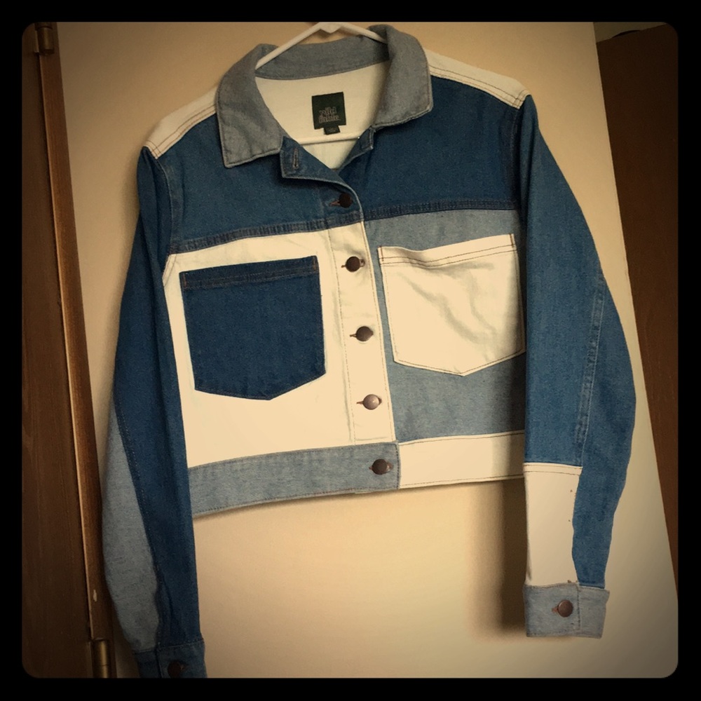 Brand new semi-cropped Jean Jacket